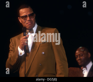 New York, NY 18 Décembre 1993 - Le Ministre Louis Farrakhan et Khalid Mohammed, Rassemblement pour stopper la violence Banque D'Images