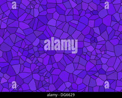 Vitraux abstraits Violet fond mosaïque Banque D'Images