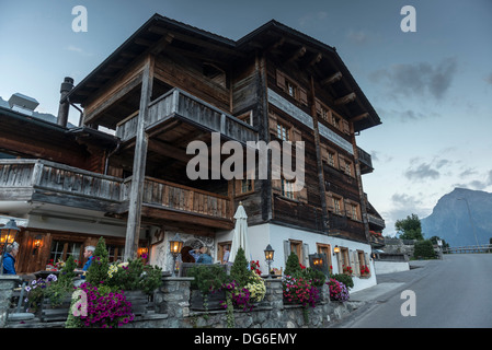 Restaurant Höhwald, Klosters, Suisse Banque D'Images