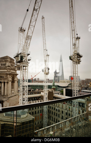 Une vue sur un chantier de la Sky Lounge au Double Tree by Hilton Hotel, Londres, Royaume-Uni. Banque D'Images