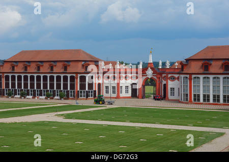 Château de la Redorte, entrée privée et l'orangerie, Memmelsdorf près de Bamberg, Haute-Franconie, Bavière, Allemagne, Europe. Banque D'Images