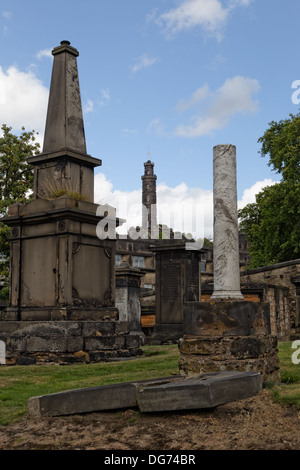 Vieux Cimetière Edimbourg Calton Banque D'Images