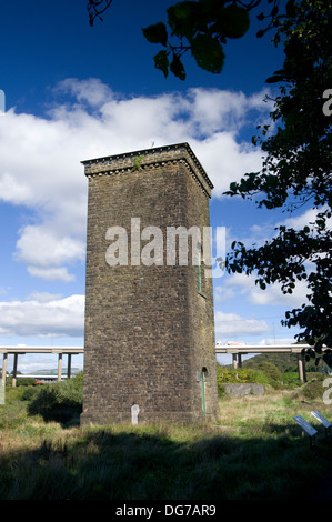 Tour de l'accumulateur Brunel, Briton Ferry, Neath Port Talbot, Pays de Galles du Sud. Banque D'Images