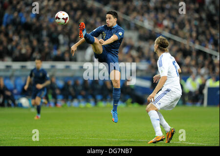 Paris, France. 15 Oct, 2013. Samir Nasri (France) au cours de la qualification de la Coupe du Monde entre la France et la Finlande du Stade de France. © Plus Sport Action/Alamy Live News Banque D'Images