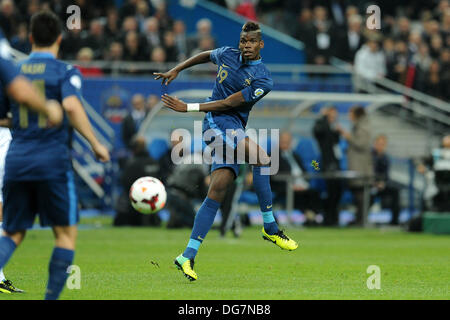 Paris, France. 15 Oct, 2013. Paul Pogba (France) au cours de la qualification de la Coupe du Monde entre la France et la Finlande du Stade de France. © Plus Sport Action/Alamy Live News Banque D'Images