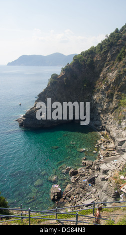 Corniglia, Cinque Terre (Parc national et site du patrimoine mondial de l'UNESCO), ligurie, italie Banque D'Images