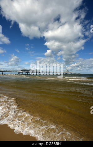 Pont de la mer à Heringsdorf, Usedom, Allemagne Banque D'Images