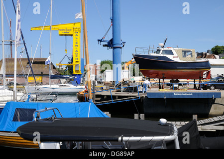 Bootswerft à Laboe, Schleswig-Holstein, Deutschland, Europa. | chantier à Laboe, Schleswig-Holstein, Allemagne, Europe. Banque D'Images