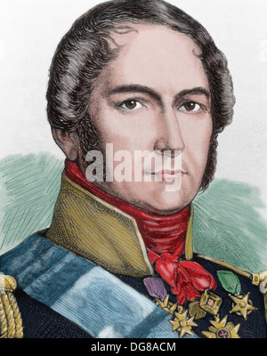 Léopold Ier de Belgique (1790-1865). En 1831, le premier Roi des Belges, après l'indépendance de la Belgique des Pays-Bas. Banque D'Images