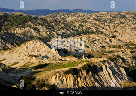 Italie, Basilicate, paysage près d'Aliano Banque D'Images