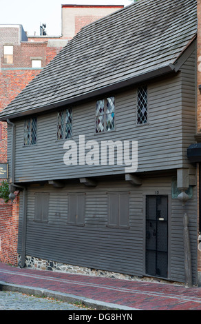 Paul Revere's House, North End, Boston, Massachusetts, USA Banque D'Images