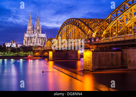 Cathédrale de Cologne à Cologne, Allemagne. Banque D'Images