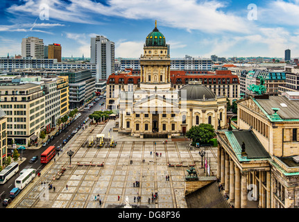 La place historique de Gendarmenmarkt à Berlin, Allemagne. Banque D'Images