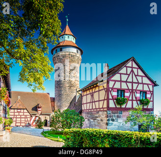 Château de Nuremberg Nuremberg, Allemagne. Banque D'Images