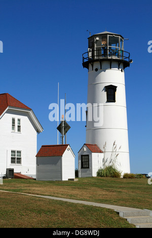 La lumière, Chatham Chatham, Cape Cod, Massachusetss, USA Banque D'Images