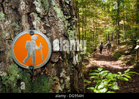 Signe de la North Carolina Arboretum - Asheville, Caroline du Nord USA Banque D'Images