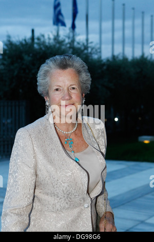 Anne-Aymone Sauvage de Brantes l'épouse du président français Valéry Giscard d'Estaing Banque D'Images