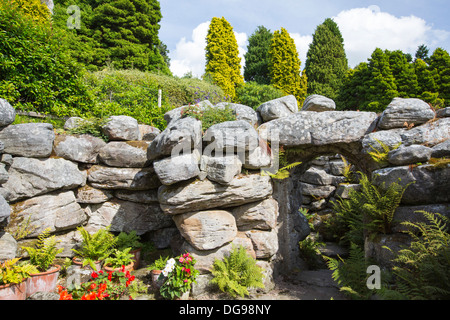 Les jardins de Cragside, Rothbury, Northumberland, la demeure de Lord Armstrong, un ingénieur et inventeur de l'époque victorienne Banque D'Images