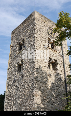 L'église de la ville de Saint Michel à la porte nord avec Saxon Tower Cornmarket Street à Oxford en. L'Angleterre. Banque D'Images