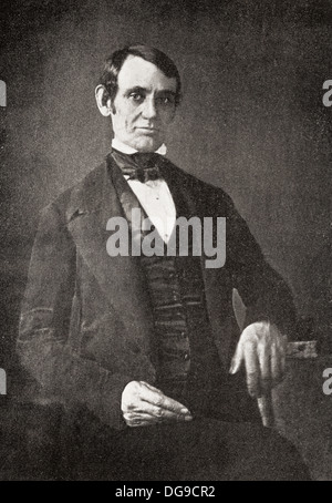 Abraham Lincoln, 1809 - 1865. 16e président des États-Unis d'Amérique. Banque D'Images
