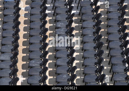 Israël, Césarée, l'amphithéâtre, sur la rive sud de la ville actuellement utilisés pour des spectacles en plein air Banque D'Images