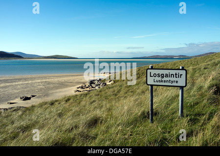 Luskentyre Beach Isle of Harris Western Isles Scotland UK Banque D'Images