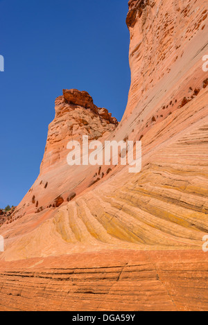 Rock formation, près de Harris, lavage Grand Staircase Escalante National Monument, Utah USA Banque D'Images