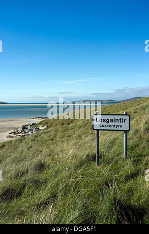 Luskentyre Beach Isle of Harris Western Isles Scotland UK Banque D'Images