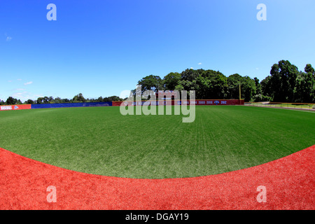 Sur le terrain de baseball Stony Brook Long Island New York Banque D'Images