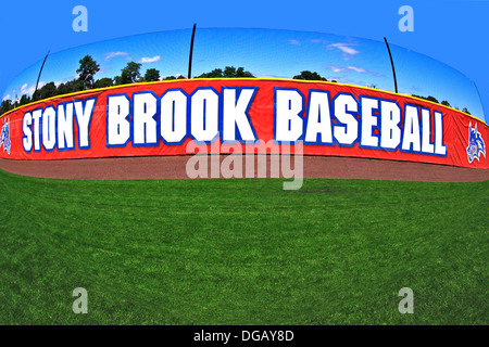 Sur le terrain de baseball Stony Brook Long Island New York Banque D'Images