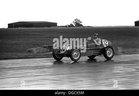 Bob Gerard au volant d'une ère dans l'International Trophy à Silverstone, Angleterre 1950. Banque D'Images