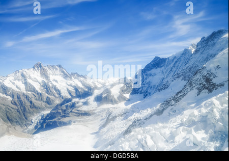 Partie de Grindelwald dans paysage de montagne Alpes Alpin Suisse Suisse Banque D'Images