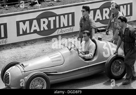 Une Gordini sont conduits dans le Grand Prix de France, Reims, France 1951. Banque D'Images