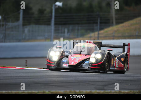 Shinozuka, Japon FUJI International Speedway. 18 Oct, 2013. 6 heures d'endurance FIA WEC endurance, la pratique. # 12 REBELLION RACING (CHE) LOLA TOYOTA ANDREA BELICHI (ITA) MATHIAS BECHE (CHE) : Action de Crédit Plus Sport/Alamy Live News Banque D'Images