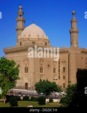 Mosquée du Sultan Hassan, 14e siècle, Le Caire, Egypte, Afrique du Sud Banque D'Images