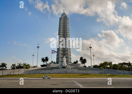 Jose Marti Monument situé sur la Plaza de la Revolucion (Place de la révolution). La Havane, Cuba. Banque D'Images