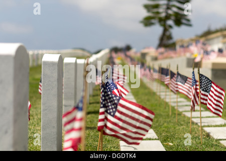 Cimetière national de Fort Rosecrans Banque D'Images