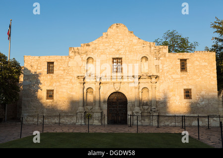 L'Alamo, un jour ensoleillé, San Antonio Texas USA Banque D'Images