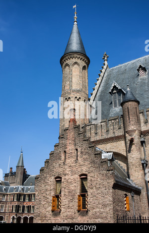 13e siècle salle des Chevaliers (Ridderzaal), bâtiment principal du Binnenhof à La Haye (Den Haag), Pays-Bas. Banque D'Images