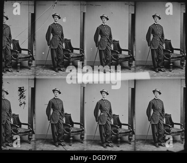 Portrait du général William Francis Bartlett, figure notable de l'histoire militaire américaine. Il sert dans l'armée de l'Union pendant la guerre de Sécession. Banque D'Images