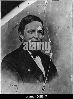 Ce portrait présente l'honorable Schuyler Colfax, 17e vice-président des États-Unis. Colfax a servi sous le président Ulysses S. Grant et a été une figure importante pendant la reconstruction. Banque D'Images