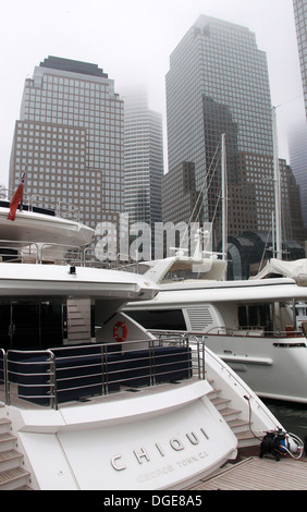 Battery Park Marina à New York Banque D'Images