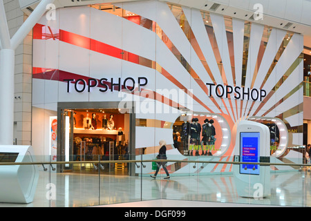 Topshop a conserver dans l'intérieur des centres commerciaux Westfield Banque D'Images