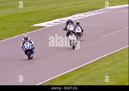 Ty Croes race track Motor bike racing Wirrel 100 Anglesey au nord du Pays de Galles UK Banque D'Images