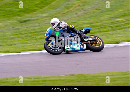 Ty Croes race track Motor bike racing Wirrel 100 Anglesey au nord du Pays de Galles UK Banque D'Images