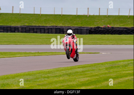 Ty Croes race track Motor bike racing Wirrel 100 Anglesey au nord du Pays de Galles UK Banque D'Images