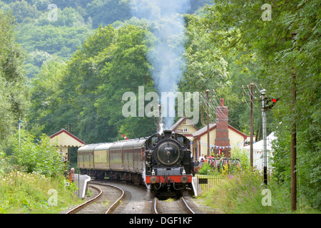 Train à vapeur - Consall Churnet Valley Railway Banque D'Images