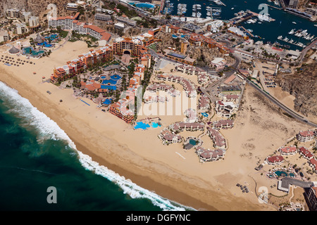 Medano plage de Cabo San Lucas, Cabo San Lucas, Baja California Sur, Mexique Banque D'Images