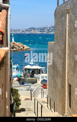 Marseille - Port de la Mardrague Banque D'Images