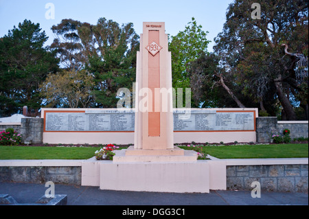 Napier, île du Nord, en Nouvelle-Zélande. Le tremblement de terre art déco, Grave Memorial Park Cemetery de l'île. Contient des restes des victimes du séisme de 1931. Banque D'Images